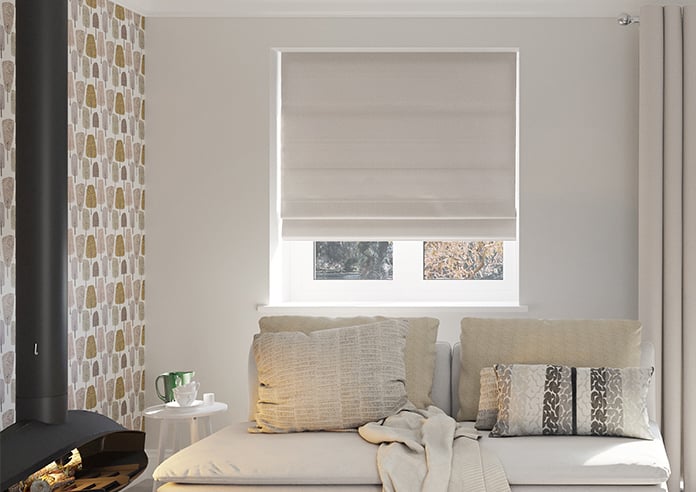 Oslo, Cream - Twist&Fit Roman Blind - Image 3